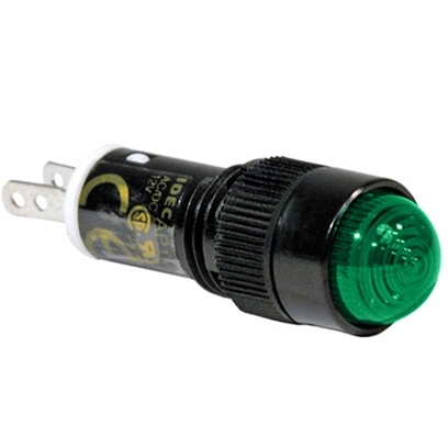 INDICATOR LIGHT, LED GREEN, 230V AC