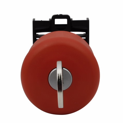 MUSHROOM PUSHBUTTON. 40MM. RED